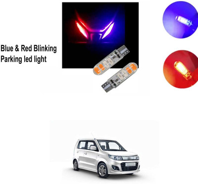 PRTEK T10 6 SMD Red Blue Flashing Style LED BULB for CAR X_147 Headlight Car LED for Maruti Suzuki (12 V, 60 W)(WagonR, Pack of 2)