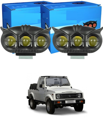 GONAMA Led New Owl Design Motorcycle Spot Light Dual Color Fog Driving Lights sg224 Car Fancy Lights(Multicolor)