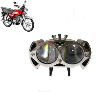 AUTO PEARL 2-Lens Dual Color Crown DevilEye Emitting Diode Led for CD Dawn Fog Lamp Motorbike LED for Hero (12 V, 12 W)(CD Dawn)