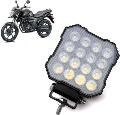 AUTO PEARL 16LED Round White Foglight Flashing Light, Work Spot White Lights A133 Fog Lamp Motorbike LED for Honda (12 V, 30 W)(CB Trigger, Pack of 1)
