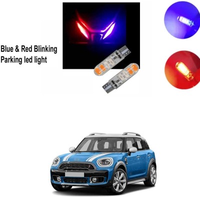 PRTEK T10 6 SMD Red Blue Flashing Style LED BULB for CAR X_151 Headlight Car LED for Mini (12 V, 60 W)(Countryman, Pack of 2)