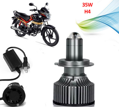 AUTO PEARL Ultra Bright H4 Headlights 35W Led Bulbs with Hi/Low Beam for Motorcycle D45 Headlight Motorbike LED for Mahindra (12 V, 35 W)(Centuro)