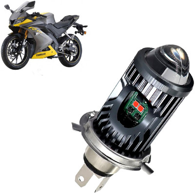 AUTO PEARL White/Yellow Dual Beam & Flicker Red/Blue Led for YZF R15 V3BS6 Fog Lamp Motorbike LED for Yamaha (12 V, 35 W)(YZF-R15, Pack of 1)