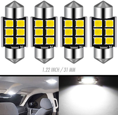 carempire 10 LED Bulb Canbus Error Free Festoon LED bulb for Interior Car Dome Map Interior Light Car LED (6 V, 5 W)(Universal For Car, Pack of 4)