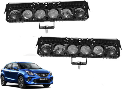 AUTO PEARL 6Projector lens LED Dual Color White and Yellow High Beam Foglight M291 Fog Lamp Car LED for Maruti Suzuki (12 V, 35 W)(Baleno, Pack of 2)
