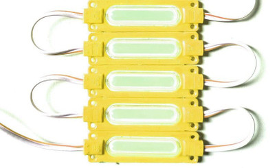 VoltRyd 5 Pcs Yellow Capsule LED Light 12V for Car/Bike DRL Indicator DIY Kit Interior Light Car LED (12 V, 2.4 W)(Universal For Car, Pack of 5)