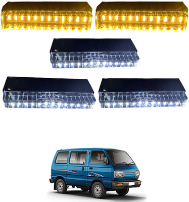 MSNP Car Roof Amber/White UFO LED Waterproof Light (Ste Of 5) Universal For Car 199 Fog Lamp Car LED for Maruti Suzuki (12 V, 55 W)(Omni, Pack of 5)