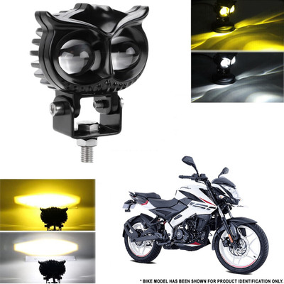 Autoinnovation Original OWL Shaped Fog Yellow-White Flash light 9V-60V 20W for Bike-493 Headlight Motorbike LED for Bajaj (12 V, 20 W)(Pulsar 160 NS DTS-i, Universal For Bike, Pack of 1)