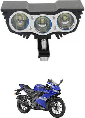 MATIES 3LED/12V Eagle Eye LED White Fog Light,Waterproof For Yamaha-R15-S Fog Lamp Motorbike LED (12 V, 55 W)(Universal For Bike, Pack of 1)