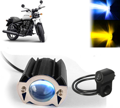 AUTO PEARL Spot Light White & Yellow color Super Bright with one Black Switch D89 Fog Lamp Motorbike LED for Royal Enfield (12 V, 40 W)(Thunderbird 350)