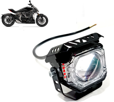 AUTO PEARL White/Yellow High Beam & Multi Flicker Red/Blue Led for XDiavel Fog Lamp Motorbike LED for Ducati (12 V, 30 W)(Diavel, Pack of 1)