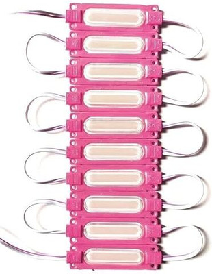 StrawHat 60 LEDs 0.5 m Pink Steady Strip Rice Lights(Pack of 10)