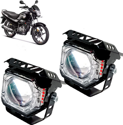 AUTO PEARL White/Yellow & Multi Flicker Red/Blue High Beam Led for Super Splendor Fog Lamp Motorbike LED for Hero (12 V, 30 W)(Super Splendor, Pack of 2)