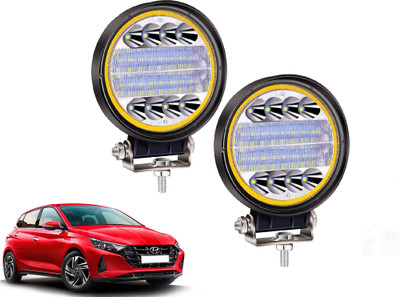 AUTO PEARL 24LED Round 3Mode Yellow/White light High Beam Led E313 Fog Lamp Car LED for Hyundai (12 V, 72 W)(i20)