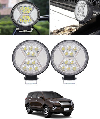 MSNP Universal White/yellow 10LED 12V Fancy Mini X Mercury Light For Car-109 Fog Lamp Car LED for Toyota (12 V, 55 W)(Universal For Car, Pack of 1)