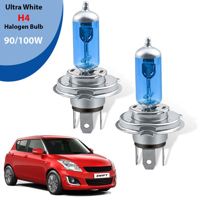 AUTO PEARL H4 Halogen Headlight bulb 90/100W 5000K Ultra White Low/High Beam Bulb (B20) Headlight Car, Truck, Van Halogen for Maruti Suzuki (12 V, 100 W)(Swift)