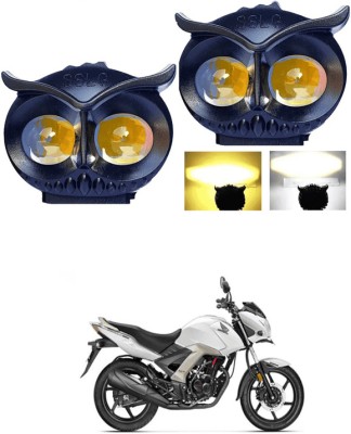 LOVMOTO Universal OWL Shape Led Fog light Motorcycle Fog Lamps Mini Driving Lights SG70 Brake Light Car, Motorbike LED for Honda (12 V, 40 W)(CB Unicorn Dazzler, Pack of 2)