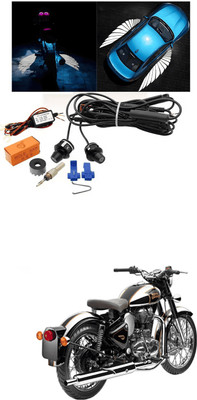 LOVMOTO Universal Bike & Car laser Wing Projector/Shadow Light/Ghost LED Light SX200 Mirror Light Car, Motorbike LED for Chevrolet (12 V, 12 W)(Beat, Pack of 2)