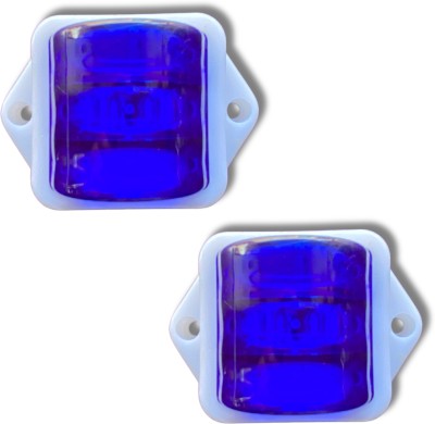 Autonationasia Universal Square Football Auxiliary Running Marker Light (2pc) In Blue 12V Side Marker Truck LED for Tata (12 V, 65 W)(Universal For Car, Pack of 2)