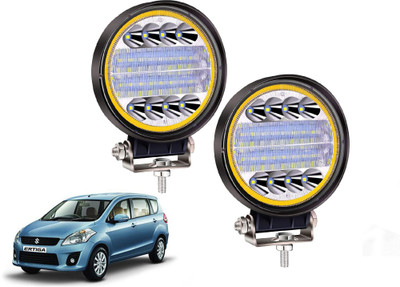 AUTO PEARL 24LED Round 3Mode Yellow/White light High Beam Led for Ertiga T-1 2012 -2014 Fog Lamp Car LED for Maruti Suzuki (12 V, 72 W)(Ertiga, Pack of 2)