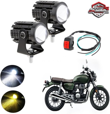 Autoinnovation Motorcycle and Car Light Led White and Yellow With Switch_21 Fog Lamp Motorbike LED for Honda (12 V, 20 W)(CB Hornet 160R)