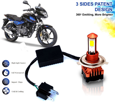 AUTO PEARL High Brightness CYT Bulb H4 White LED with Cooling Fan for Pulsar 150 DTS-i Fog Lamp Motorbike LED for Bajaj (12 V, 40 W)(Pulsar 150 DTS-i, Pack of 1)