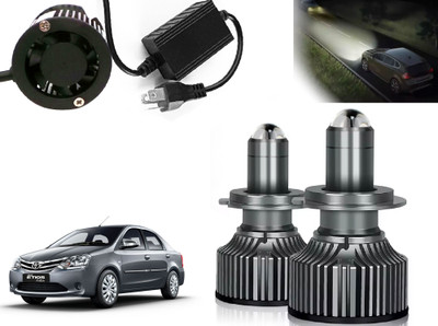 AUTO PEARL H4 Headlights Bulbs Lamp Car Lights Vehicle Hi and Low Beam, 4000LM (087) Headlight Car LED for Toyota (12 V, 35 W)(Etios, Pack of 2)