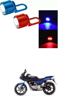 E-Shoppe Strobe Light Red Blue Auto Flashing Eagle Eye For Pulsar 220F Interior Light Motorbike LED for Bajaj (12 V, 24 W)(Pulsar 220F, Pack of 2)