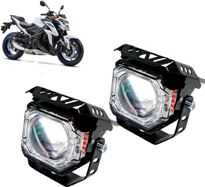 AUTO PEARL White/Yellow & Multi Flicker Red/Blue High Beam Led for GSX S1000 ABS Fog Lamp Motorbike LED for Suzuki (12 V, 30 W)(GSX R1000, Pack of 2)