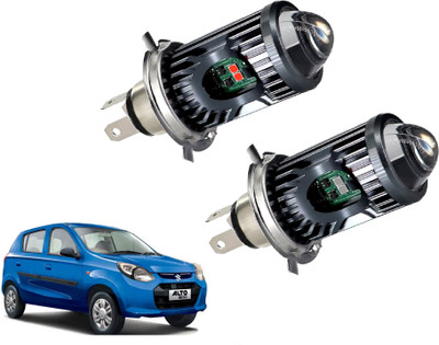 AUTO PEARL White/Yellow Dual Beam & Flicker Red/Blue H4 Led Bulb A010 Headlight Car LED for Maruti Suzuki (12 V, 35 W)(Alto 800, Pack of 2)