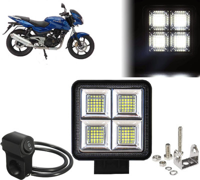 AUTO PEARL 64 LED-192W Motorcycle Led Fog Light Super Bright with one Black Switch A67 Fog Lamp Motorbike LED for Bajaj (12 V, 192 W)(Pulsar 220 DTS-i, Pack of 1)