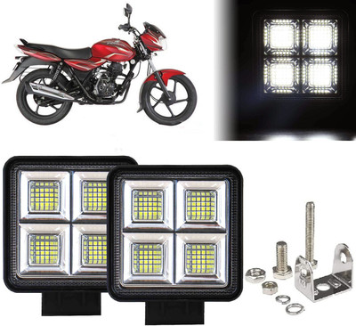 AUTO PEARL 64 LED 192W Fog Light Super Bright With Mounting Brackets for Discover 100 DTS-i Fog Lamp Motorbike LED for Bajaj (12 V, 192 W)(Discover 100 DTS-i, Pack of 2)