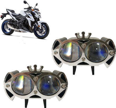 AUTO PEARL 2-Lens DevilEye Dual Color Crown Emitting Diode Led for GSX S1000 ABS Fog Lamp Motorbike LED for Suzuki (12 V, 12 W)(GSX R1000, Pack of 2)