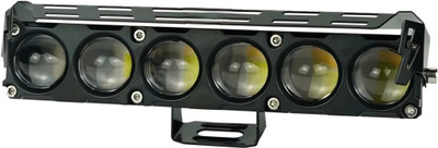 BIKEBLOOM Fog light 6 led in 1 fog light (white and yellow) pack of 1pc Fog Lamp Car, Motorbike LED (12 V, 30 W)(Universal For Car, Universal For Bike, Pack of 1)