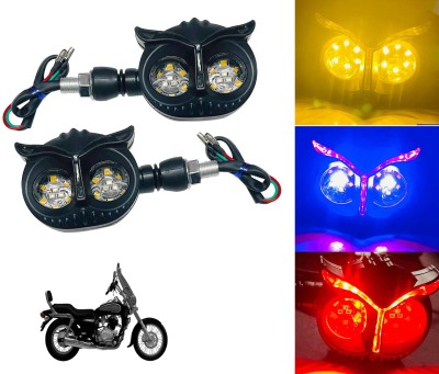 Autoinnovation OWL Shape Running Indicator Blinker Bright LED Universal For All Bike Models_37 Indicator Light Motorbike LED for Bajaj (12 V, 15 W)(Avenger Cruise 220, Pack of 2)