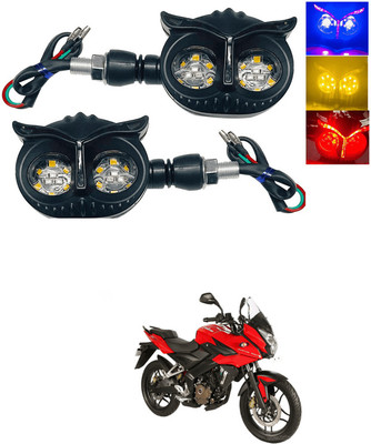 LOVMOTO Front, Rear LED Indicator Light for Bajaj Pulsar 150 DTS-i(Multicolor)