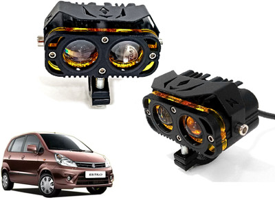 AUTO PEARL 2Lens LED Yellow/White/Red Led with Flashing A030 Fog Lamp Car LED for Maruti Suzuki (12 V, 30 W)(Zen Estilo, Pack of 2)