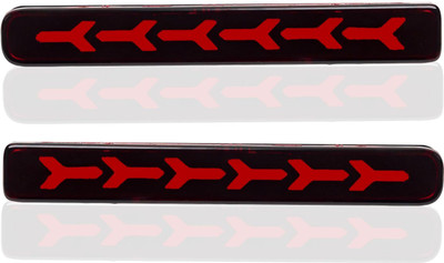 GONAMA Rear Bumper LED Reflector Light Compatible With FRO-NKS Bre-eza xl6 Set of 2 Pcs Brake Light Car LED for Maruti Suzuki (12 V, 12 W)(Brezza, Fronx, XL6, Pack of 2)