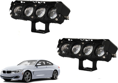 AUTO PEARL 4-Projector lens LED Dual Color White and Yellow Led for 4 Series Fog Lamp Car LED for BMW (12 V, 25 W)(4 Series, Pack of 2)