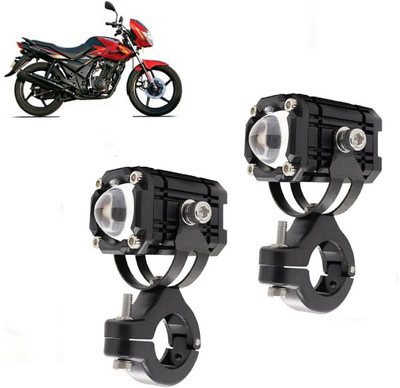 AUTO PEARL Mini LED Yellow/White/Red with Flashing Led for Flame DS 125 Fog Lamp Motorbike LED for TVS (12 V, 15 W)(Flame DS125, Pack of 2)