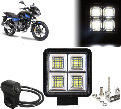 AUTO PEARL 64 LED-192W Motorcycle Led Fog Light Super Bright with one Black Switch A51 Fog Lamp Motorbike LED for Bajaj (12 V, 192 W)(Pulsar 150 DTS-i, Pack of 1)