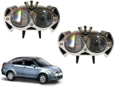 AUTO PEARL 2-Lens Dual Color Crown DevilEye foglight Led for Dzire T-1 2008 -2011 Fog Lamp Car LED for Maruti Suzuki (12 V, 12 W)(Swift Dzire, Pack of 2)