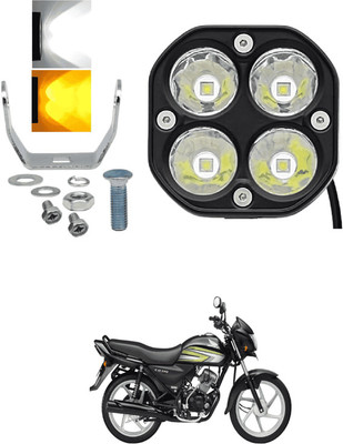 LOVMOTO Universal 4 INCH 40W Squire Led Driving Fog Lights White Yellow Light S76 Interior Light Car, Motorbike LED for Honda (12 V, 40 W)(CD 110 Dream, Pack of 1)