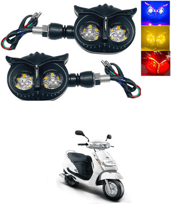 LOVMOTO Front, Rear LED Indicator Light for Mahindra Duro DZ(Multicolor)
