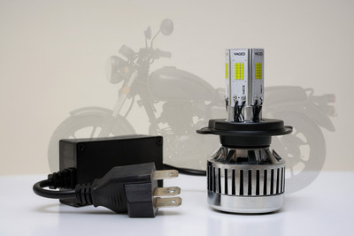 BIKEBLOOM H4 socket led headlight bulb led for all motorbikes 80w white (1pc) Headlight Motorbike LED (12 V, 80 W)(Universal For Bike, Pack of 1)