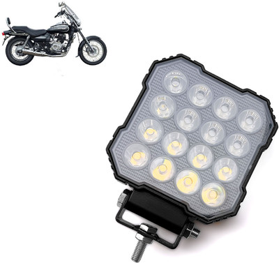 AUTO PEARL 16LED Round White Foglight Flashing Light, Work Spot White Lights A006 Fog Lamp Motorbike LED for Bajaj (12 V, 30 W)(Avenger, Pack of 1)