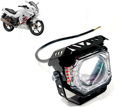 AUTO PEARL White/Yellow High Beam & Multi Flicker Red/Blue Led forlight_072 Fog Lamp Motorbike LED for Hero (12 V, 30 W)(Karizma ZMR, Pack of 1)