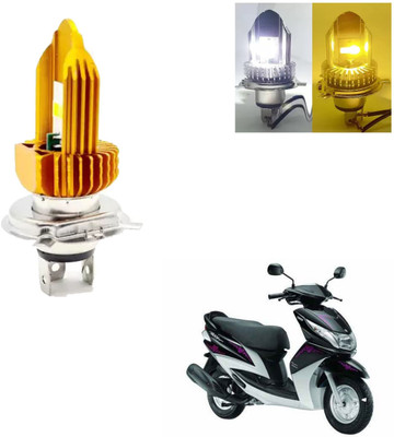 REPLEY dualcolor-h4-white-yellow-mode-005 Headlight Car, Motorbike LED for Yamaha (12 V, 30 W)(Ray, Pack of 1)