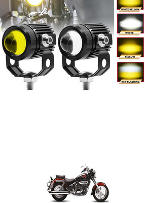 GONAMA Front, Rear LED Indicator Light for TVS Universal For Bike(White, Yellow)