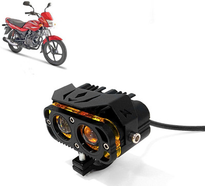 AUTO PEARL 2Lens LED Yellow/White/Red High Beam Led with Flashing for Platina 100 DTS Fog Lamp Motorbike LED for Bajaj (12 V, 30 W)(Platina 100, Pack of 1)
